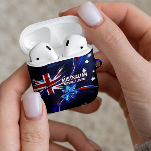 Proud To Be Australian AirPods Case Australia Flag Day Waving Commonwealth Star