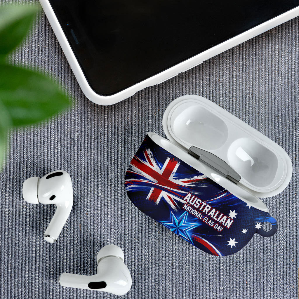 Proud To Be Australian AirPods Case Australia Flag Day Waving Commonwealth Star