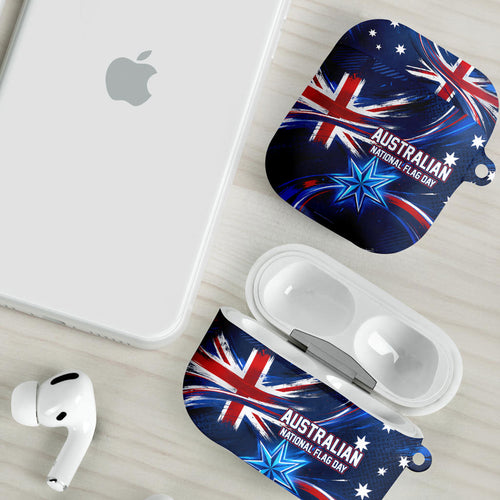 Proud To Be Australian AirPods Case Australia Flag Day Waving Commonwealth Star