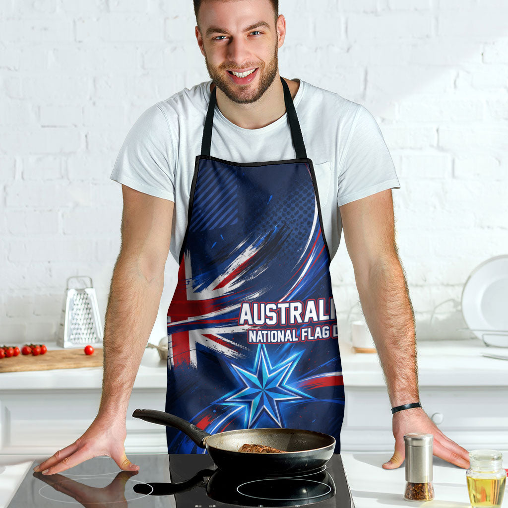 Proud To Be Australian Apron Australia Flag Day Waving Commonwealth Star