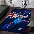 Proud To Be Australian Area Rug Australia Flag Day Waving Commonwealth Star