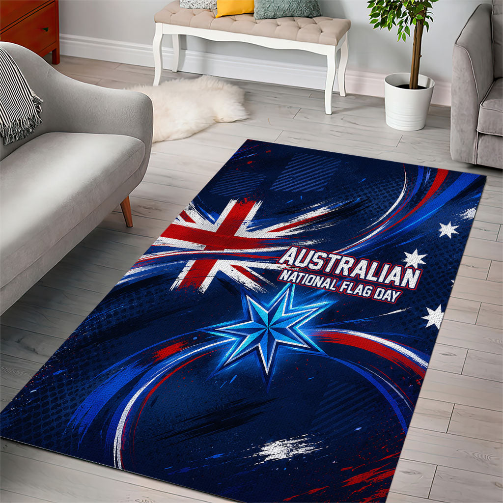 Proud To Be Australian Area Rug Australia Flag Day Waving Commonwealth Star