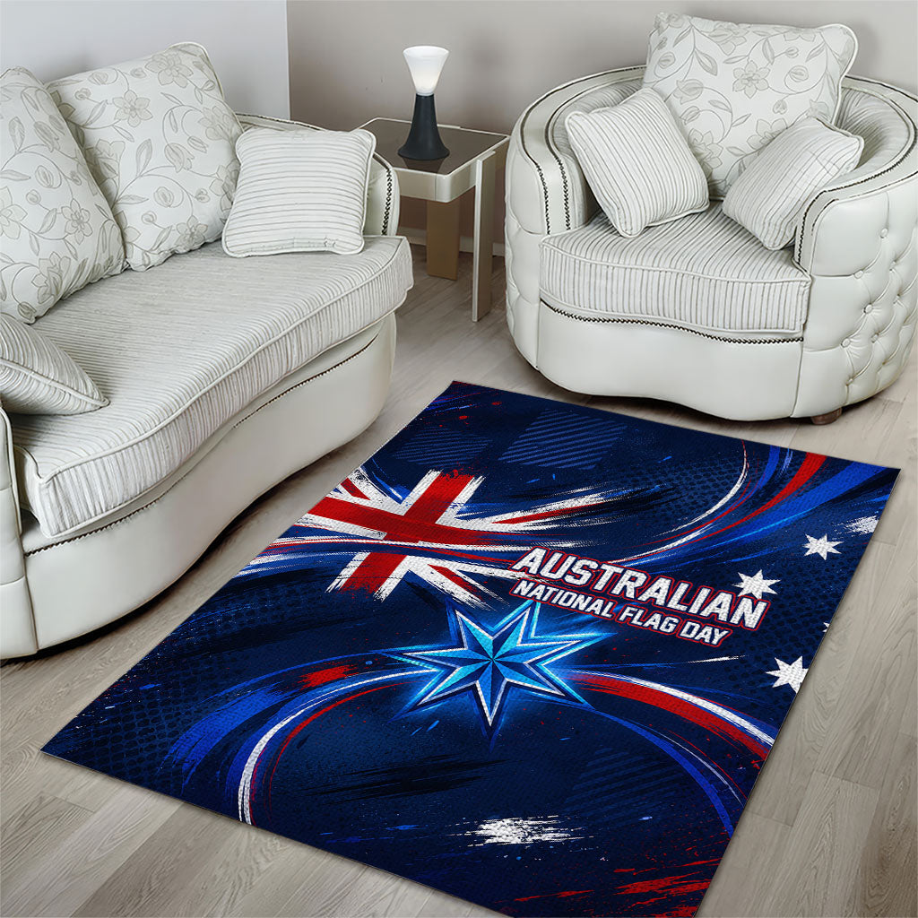 Proud To Be Australian Area Rug Australia Flag Day Waving Commonwealth Star