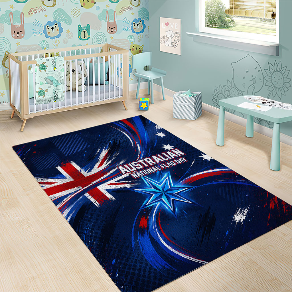 Proud To Be Australian Area Rug Australia Flag Day Waving Commonwealth Star