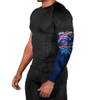 Proud To Be Australian Arm Sleeves Australia Flag Day Waving Commonwealth Star