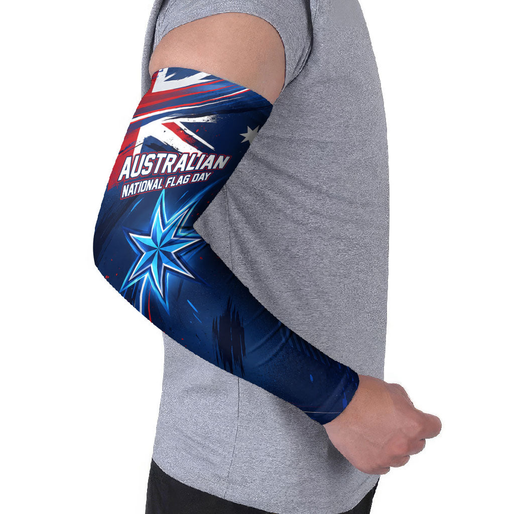 Proud To Be Australian Arm Sleeves Australia Flag Day Waving Commonwealth Star