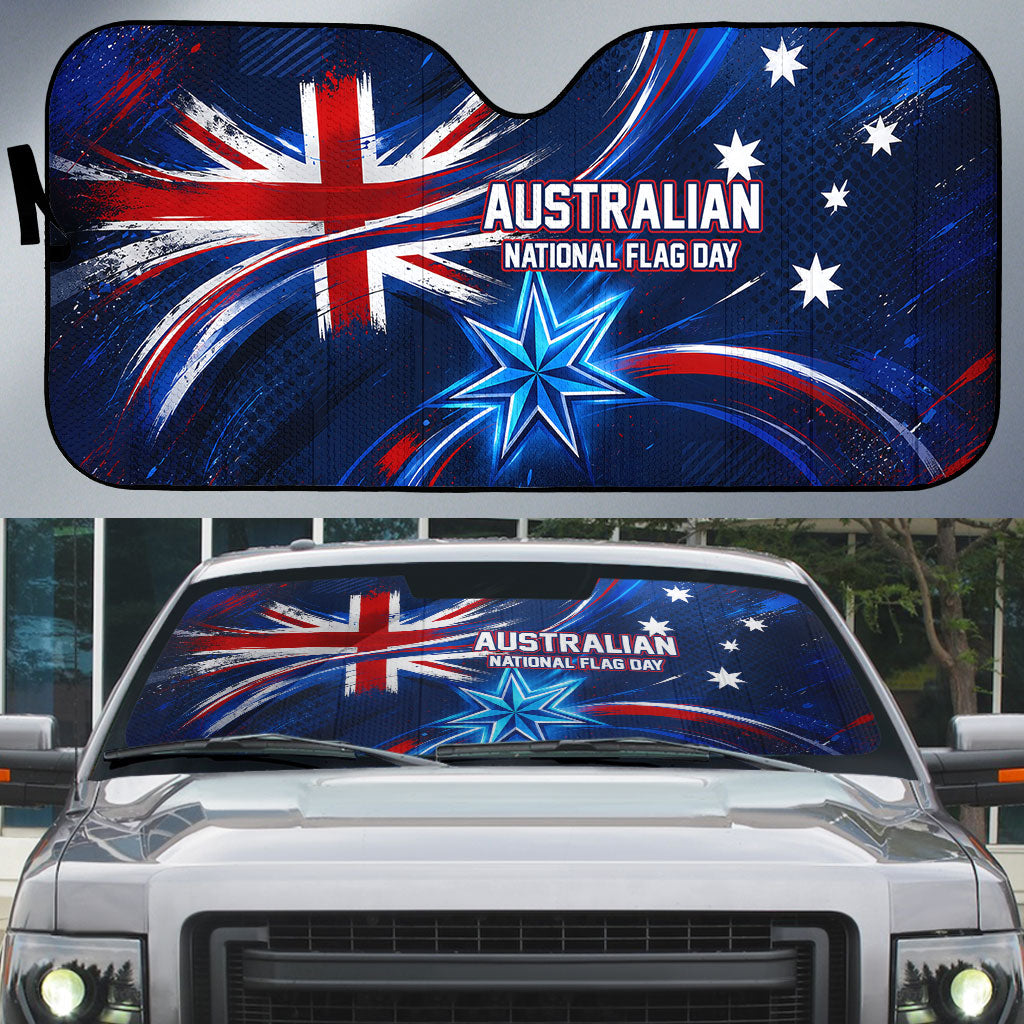 Proud To Be Australian Auto Sun Shade Australia Flag Day Waving Commonwealth Star