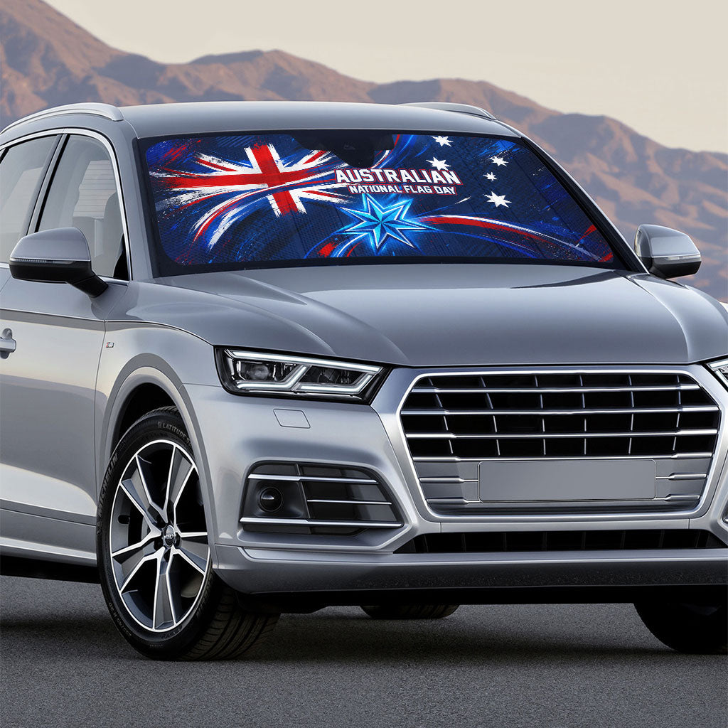Proud To Be Australian Auto Sun Shade Australia Flag Day Waving Commonwealth Star