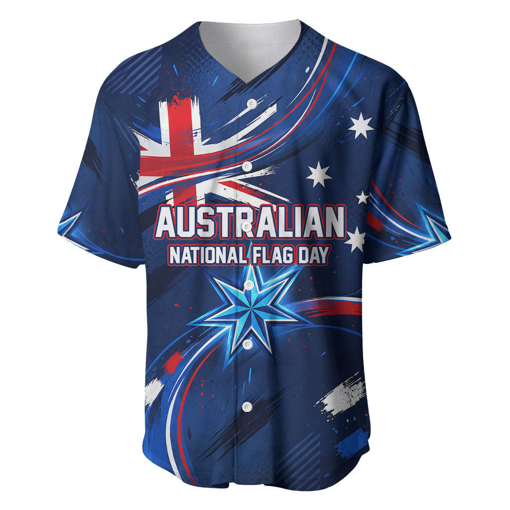 Proud To Be Australian Baseball Jersey Australia Flag Day Waving Commonwealth Star
