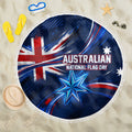 Proud To Be Australian Beach Blanket Australia Flag Day Waving Commonwealth Star