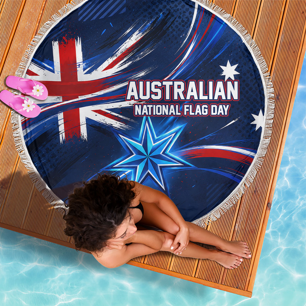Proud To Be Australian Beach Blanket Australia Flag Day Waving Commonwealth Star
