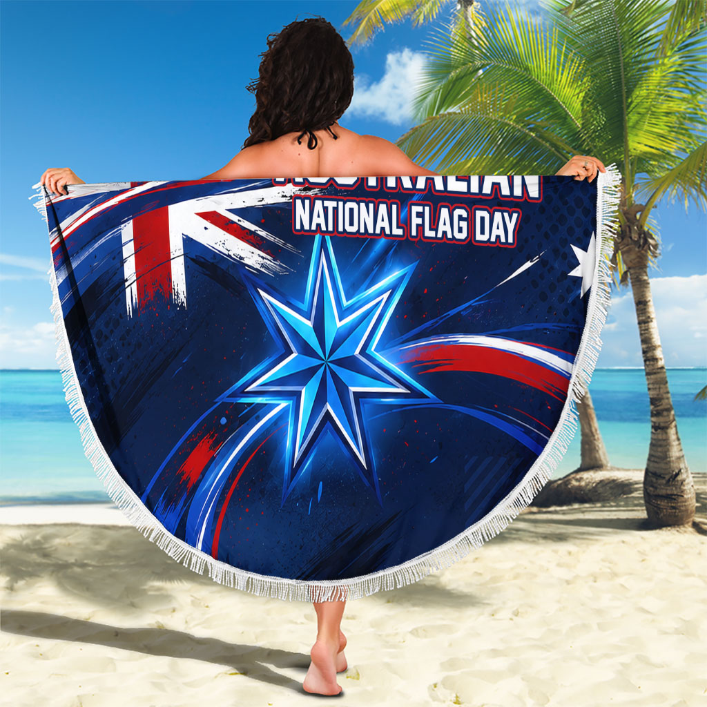 Proud To Be Australian Beach Blanket Australia Flag Day Waving Commonwealth Star