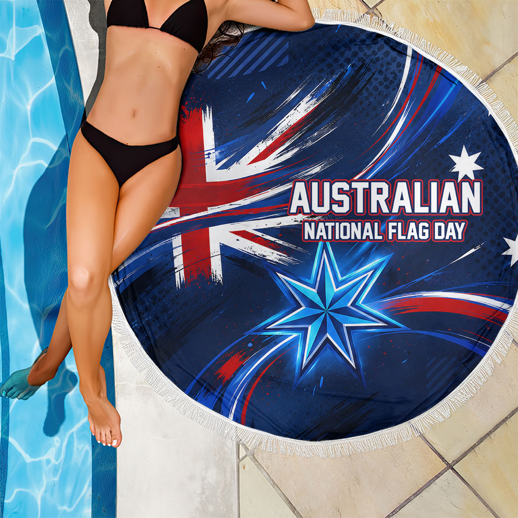 Proud To Be Australian Beach Blanket Australia Flag Day Waving Commonwealth Star