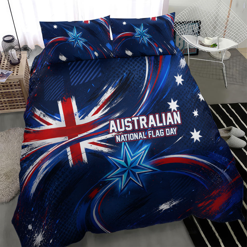 Proud To Be Australian Bedding Set Australia Flag Day Waving Commonwealth Star