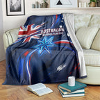 Proud To Be Australian Blanket Australia Flag Day Waving Commonwealth Star
