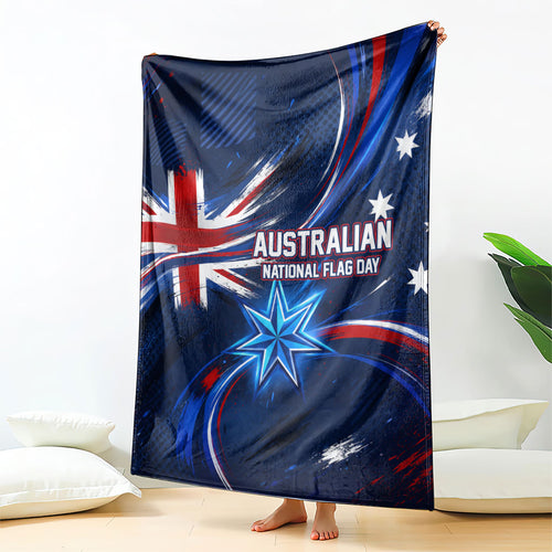 Proud To Be Australian Blanket Australia Flag Day Waving Commonwealth Star