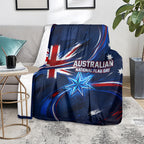Proud To Be Australian Blanket Australia Flag Day Waving Commonwealth Star