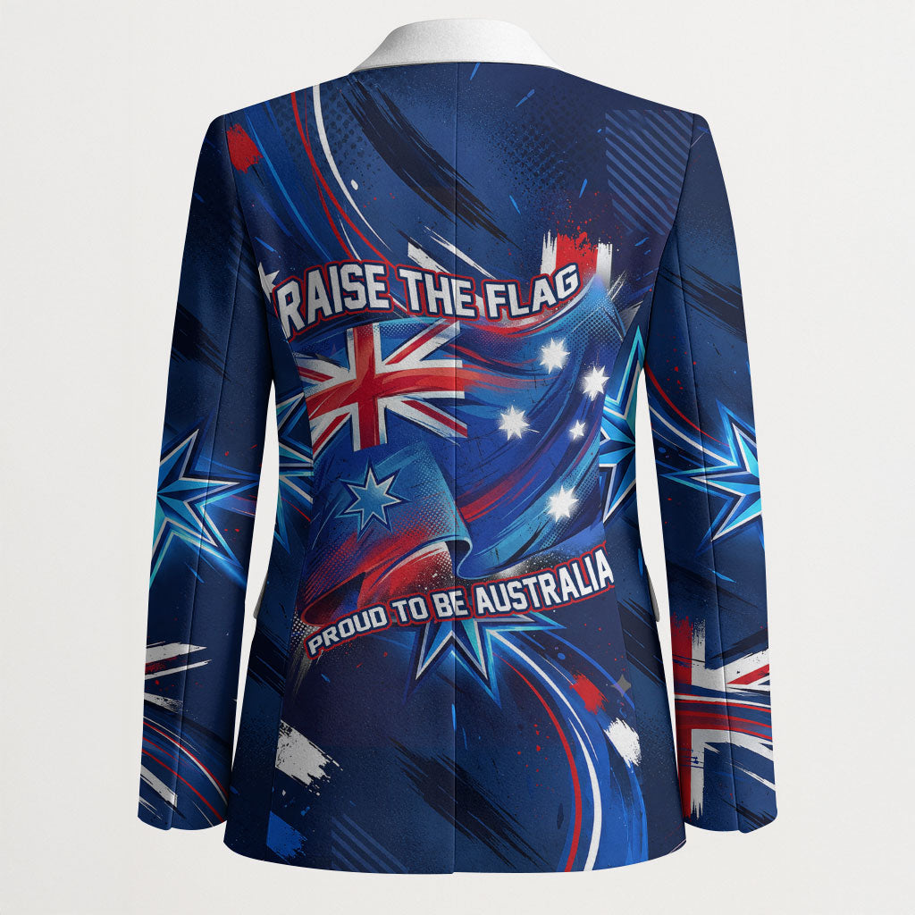 Proud To Be Australian Blazer Australia Flag Day Waving Commonwealth Star