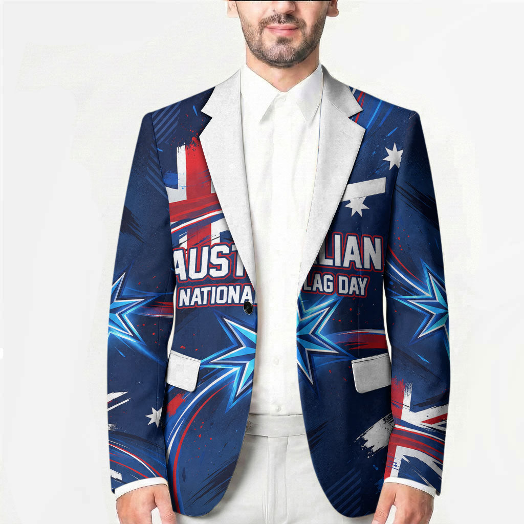 Proud To Be Australian Blazer Australia Flag Day Waving Commonwealth Star