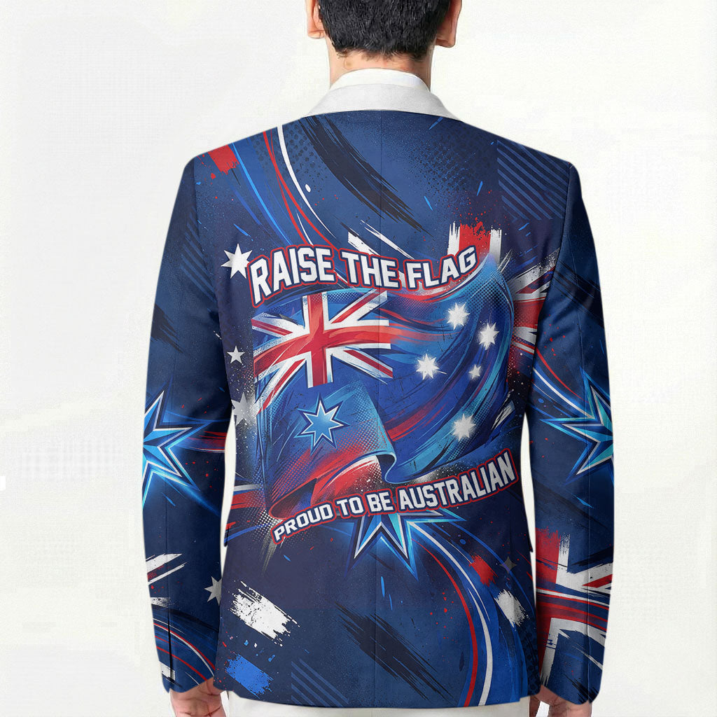 Proud To Be Australian Blazer Australia Flag Day Waving Commonwealth Star