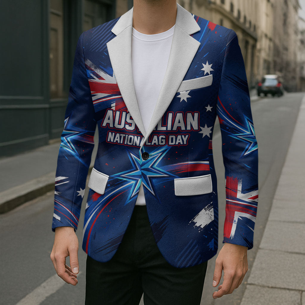 Proud To Be Australian Blazer Australia Flag Day Waving Commonwealth Star