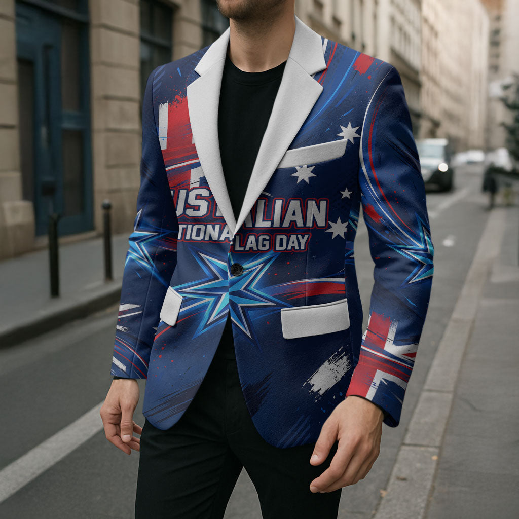 Proud To Be Australian Blazer Australia Flag Day Waving Commonwealth Star