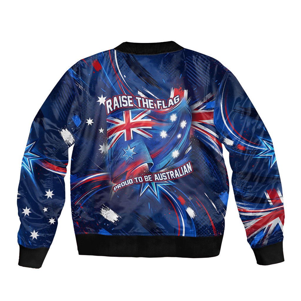 Proud To Be Australian Bomber Jacket Australia Flag Day Waving Commonwealth Star
