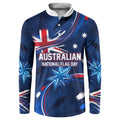 Proud To Be Australian Button Sweatshirt Australia Flag Day Waving Commonwealth Star