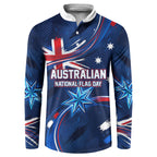 Proud To Be Australian Button Sweatshirt Australia Flag Day Waving Commonwealth Star