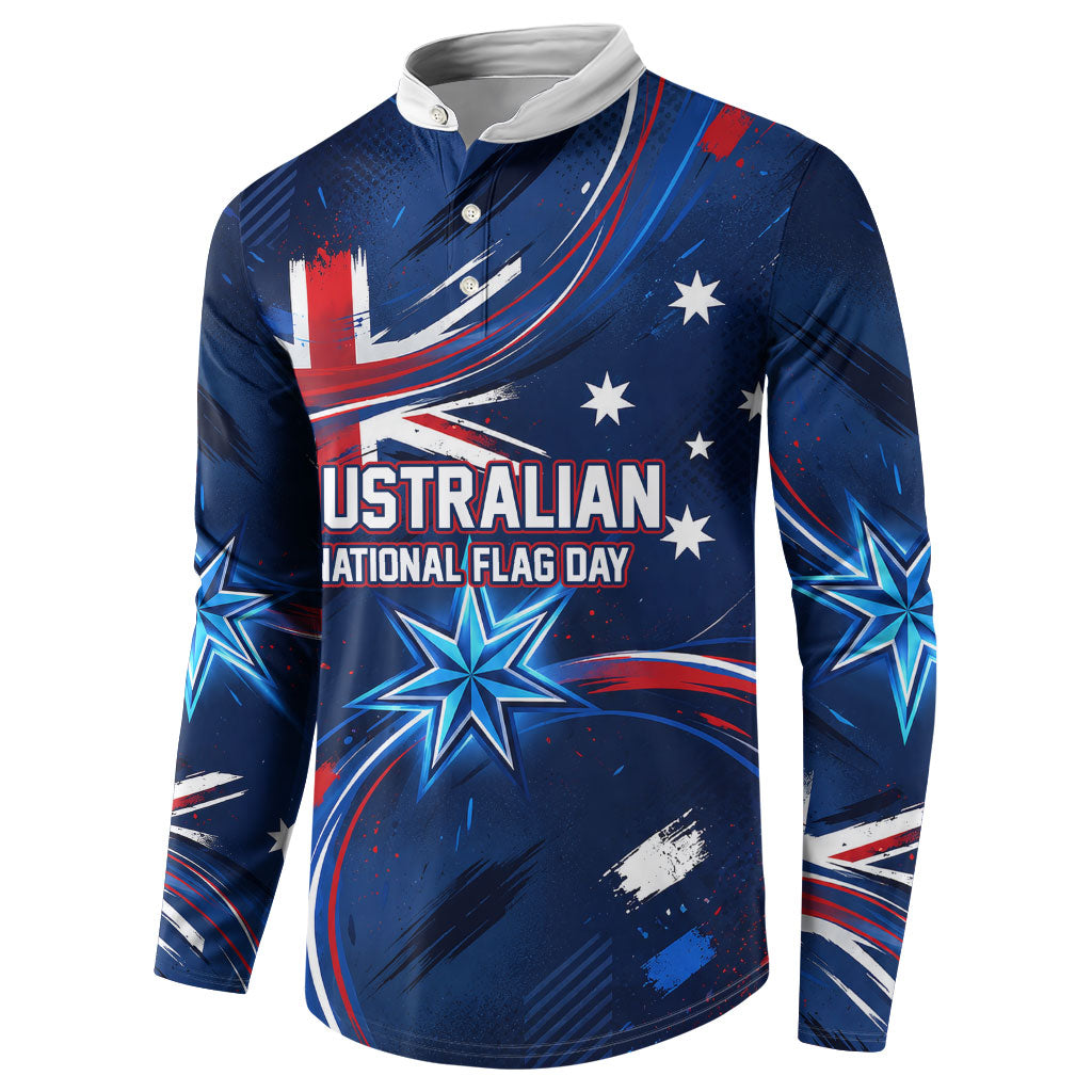 Proud To Be Australian Button Sweatshirt Australia Flag Day Waving Commonwealth Star