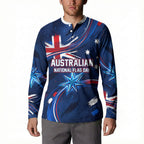 Proud To Be Australian Button Sweatshirt Australia Flag Day Waving Commonwealth Star