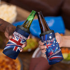 Proud To Be Australian 4 in 1 Can Cooler Tumbler Australia Flag Day Waving Commonwealth Star