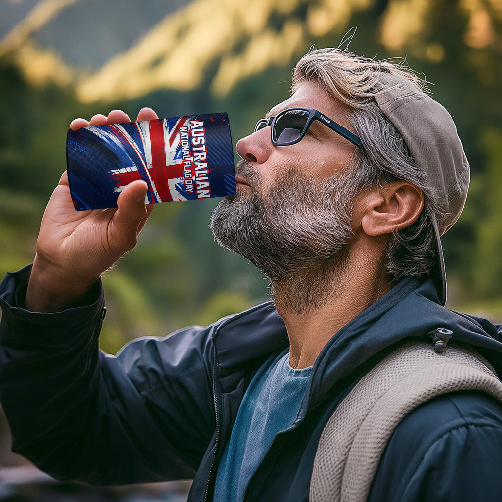 Proud To Be Australian 4 in 1 Can Cooler Tumbler Australia Flag Day Waving Commonwealth Star