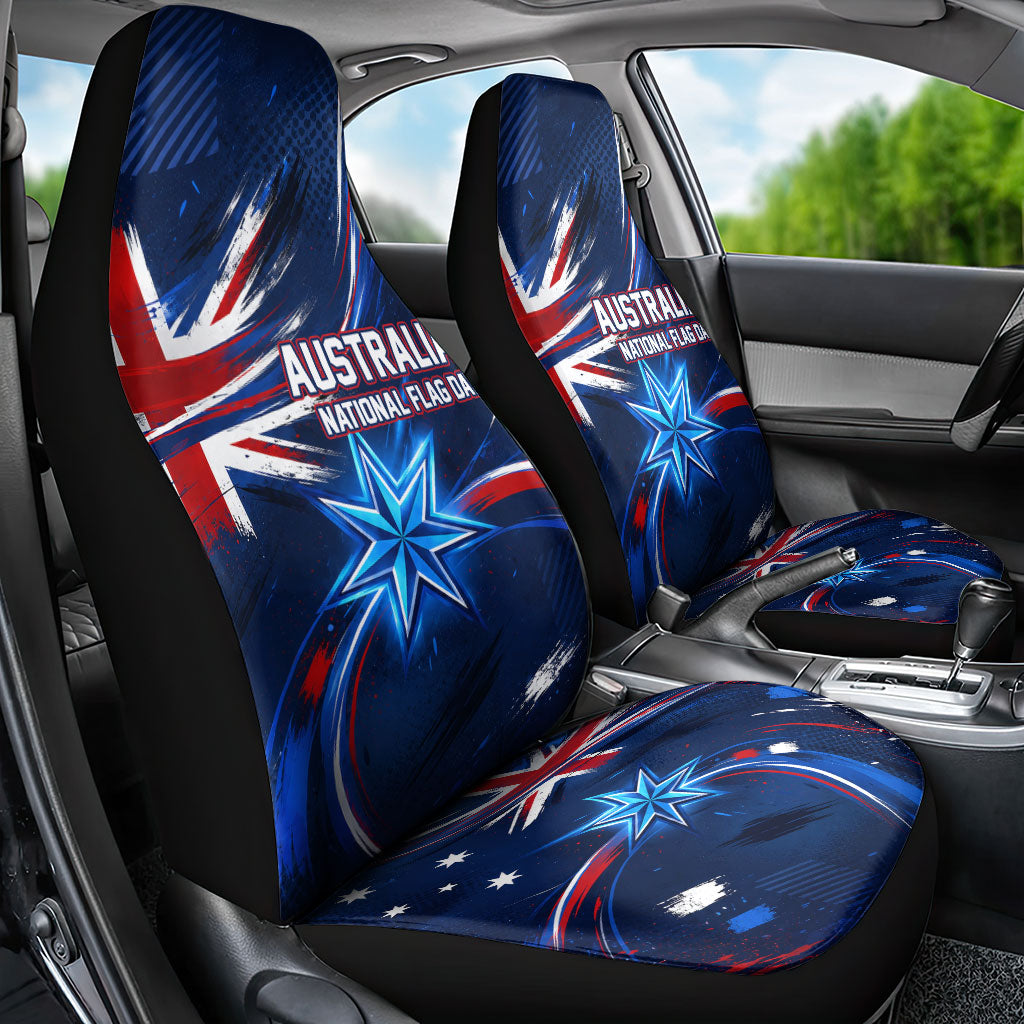 Proud To Be Australian Car Seat Cover Australia Flag Day Waving Commonwealth Star