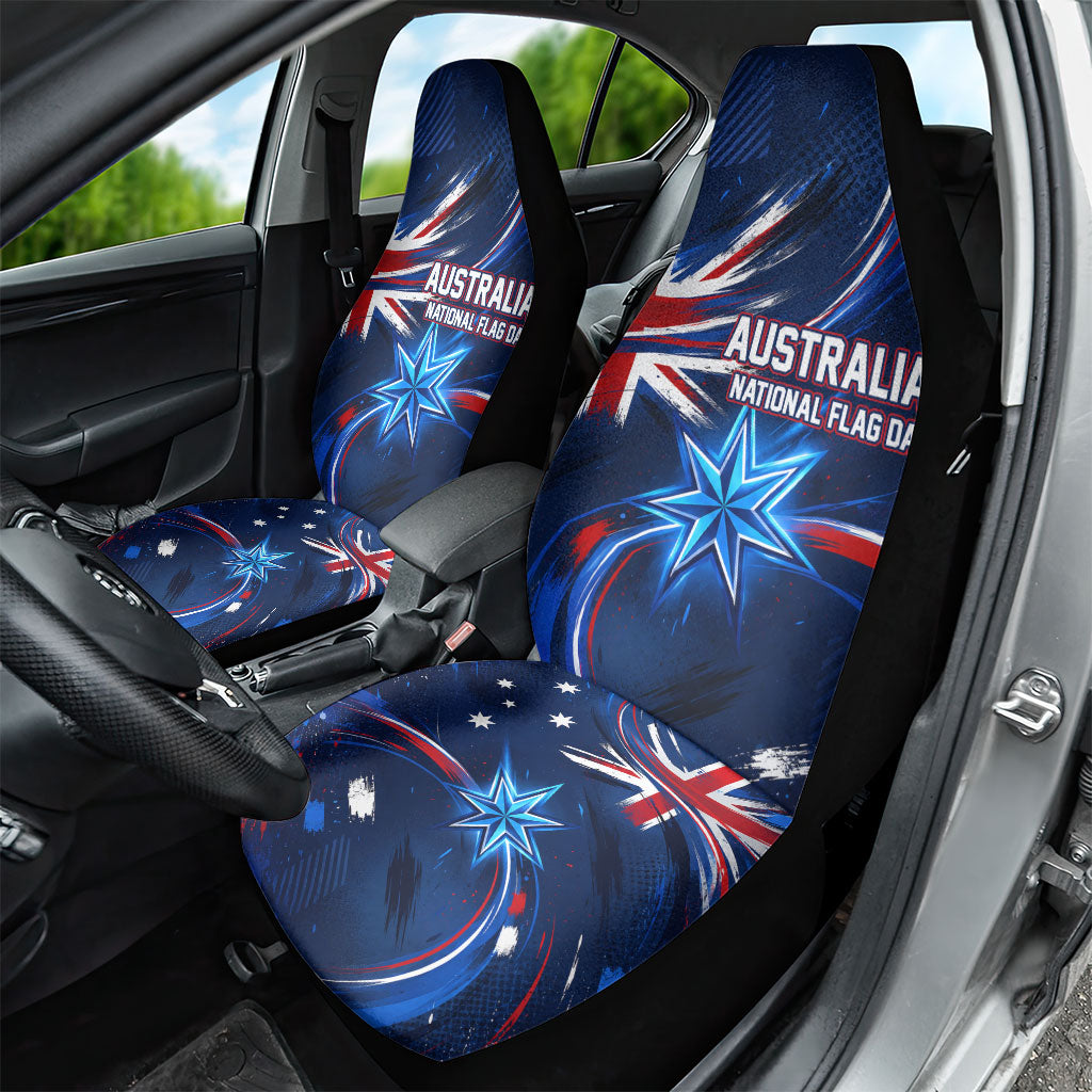 Proud To Be Australian Car Seat Cover Australia Flag Day Waving Commonwealth Star