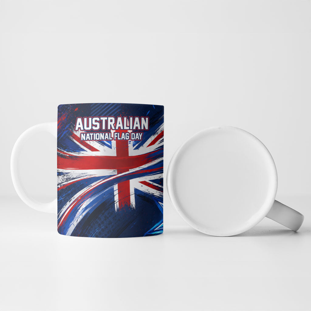 Proud To Be Australian Ceramic Mug Australia Flag Day Waving Commonwealth Star