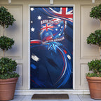 Proud To Be Australian Door Cover Australia Flag Day Waving Commonwealth Star