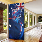 Proud To Be Australian Door Cover Australia Flag Day Waving Commonwealth Star