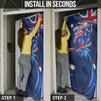 Proud To Be Australian Door Cover Australia Flag Day Waving Commonwealth Star