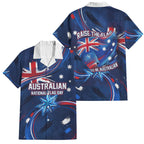 Proud To Be Australian Family Matching Mermaid Dress and Hawaiian Shirt Australia Flag Day Waving Commonwealth Star