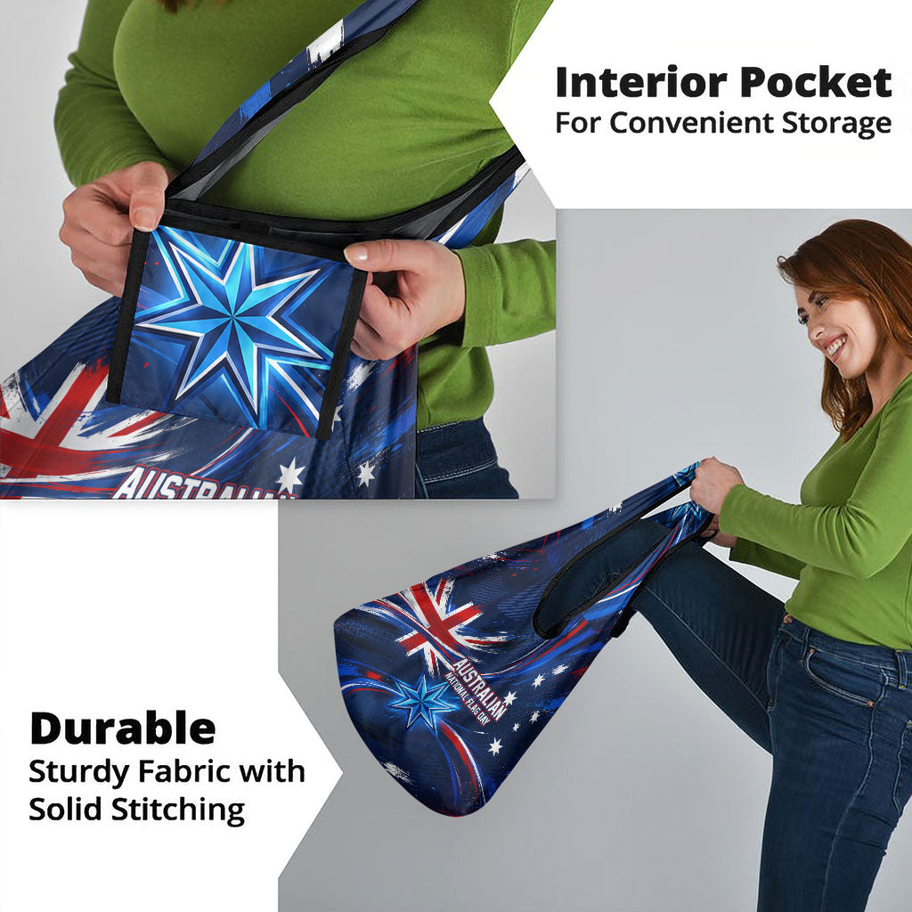 Proud To Be Australian Grocery Bag Australia Flag Day Waving Commonwealth Star