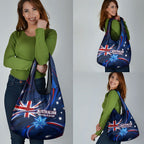 Proud To Be Australian Grocery Bag Australia Flag Day Waving Commonwealth Star