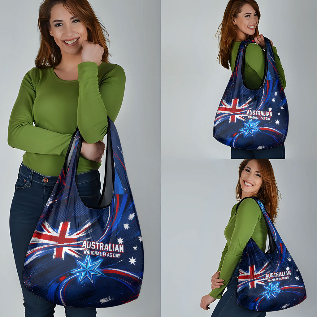 Proud To Be Australian Grocery Bag Australia Flag Day Waving Commonwealth Star