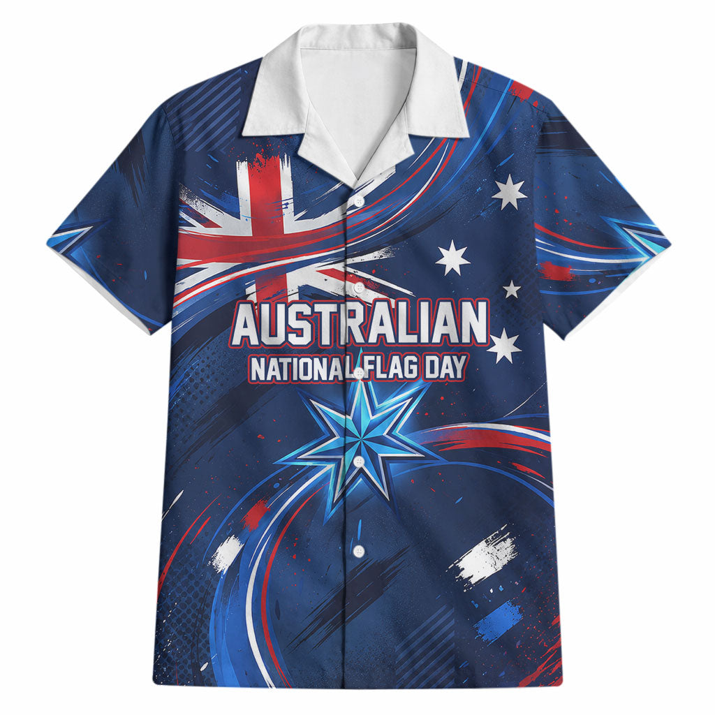 Proud To Be Australian Hawaiian Shirt Australia Flag Day Waving Commonwealth Star