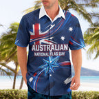 Proud To Be Australian Hawaiian Shirt Australia Flag Day Waving Commonwealth Star