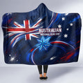 Proud To Be Australian Hooded Blanket Australia Flag Day Waving Commonwealth Star