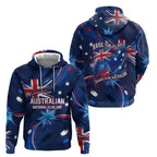Proud To Be Australian Hoodie Australia Flag Day Waving Commonwealth Star