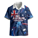 Proud To Be Australian Kid Hawaiian Shirt Australia Flag Day Waving Commonwealth Star