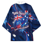 Proud To Be Australian Kimono Australia Flag Day Waving Commonwealth Star