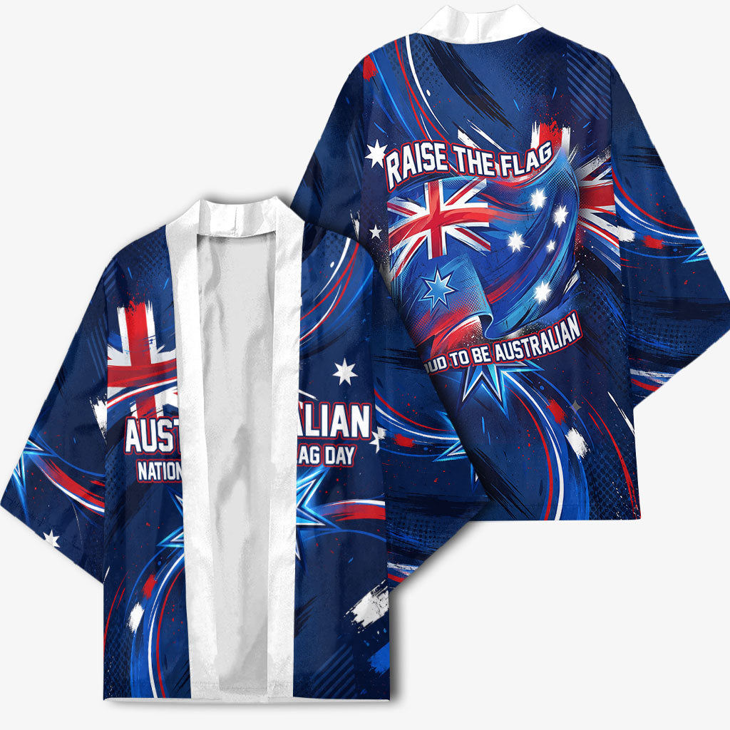 Proud To Be Australian Kimono Australia Flag Day Waving Commonwealth Star